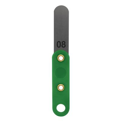 Søgerblad 0,08 mm med plastik håndtag (mørkegrøn)